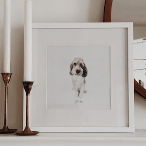 Mini Custom Watercolor Pet Portrait, Dog Portraits from Photos,Dog Portraits From Photos, Pet Painting, Custom Tiny Paintings, Memorial Pet