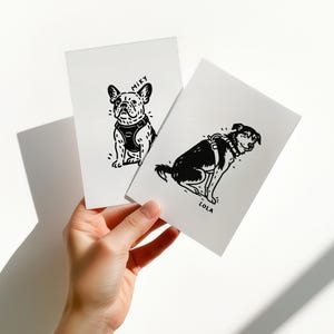 Custom Pet Portrait, Dog Portrait from Photo, Line Art Drawing, Cartoon Minimalist, Cute Pet Gift, Pet Drawing, Custom Drawing, Memorial Pet