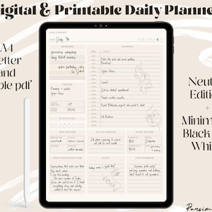 Bewerkbare en afdrukbare productiviteit Dagelijkse planner | To Do List | Afdrukbare persoonlijke dagplanner | | voor het invoegen van werkdag Werkvoorbereider A4 Brief