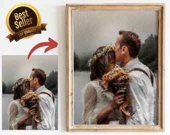 Portrait From Photo, Couple Portrait, Wedding Gift, Portrait from Photo, Anniversary Gift, Custom Portrait, Digital Sketch Painting