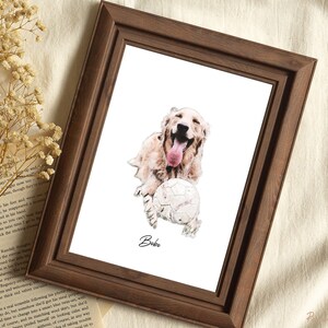Mini Custom Watercolor Pet Portrait, Dog Portraits from Photos,Dog Portraits From Photos, Pet Painting, Custom Tiny Paintings, Memorial Pet