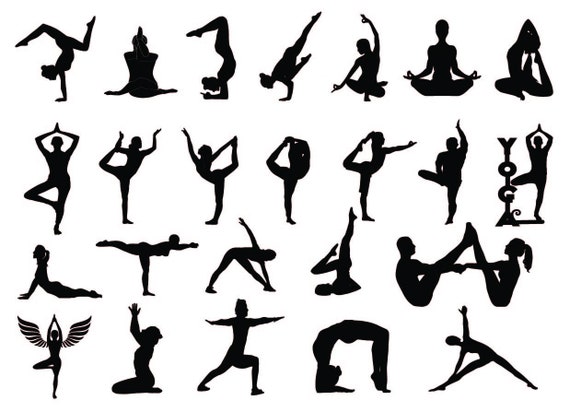 Yoga Svg Bundle Yoga Svg Cut File for Cricut Yoga Clipart | Etsy
