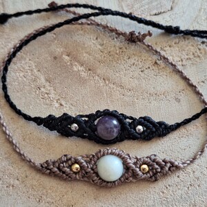 Bracelet with natural stone