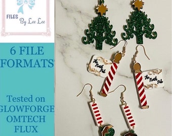 Digital Laser File, Elf legs dangle earrings, The North Pole, Christmas jewelry svg, laser ready. Christmas Earring svg, Glowforge ready