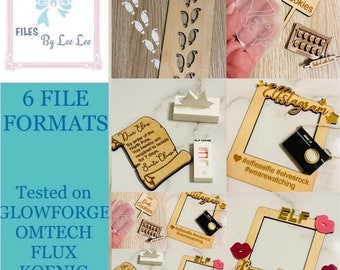 Digital Laser cut File, Elf Props SVG, Christmas elf props, cheeky elf, naughty elf, laser ready, Elf footprints, Glowforge ready
