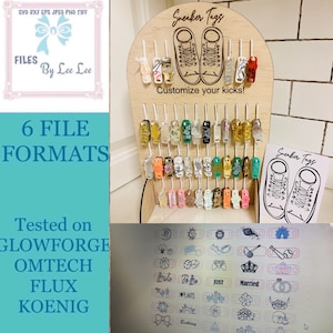 Laser geschnitten Datei, Schuhanhänger, Schuhanhänger, svg, Sneaker tags Glowforge bereit, Laser bereit, Ladenanzeige, Marktanzeige
