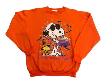 Felpa di Halloween Snoopy di Novel Teez Peanuts anni '90 - Media