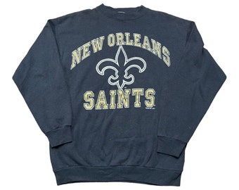 Sweat-shirt noir NFL Tultex Saints de la Nouvelle-Orléans - Grand