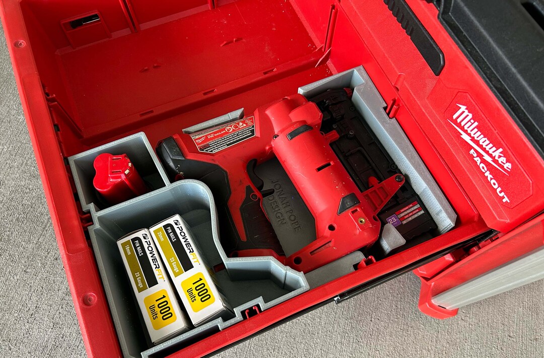 Milwaukee M12 Pin Nailer Drawer Etsy