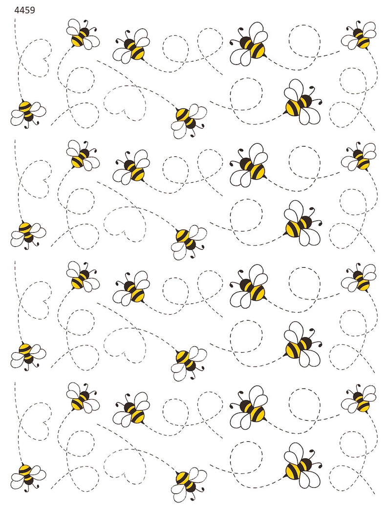 Swarming Bees Ceramic Decal Overglaze Decal Fusible Decal Food Safe