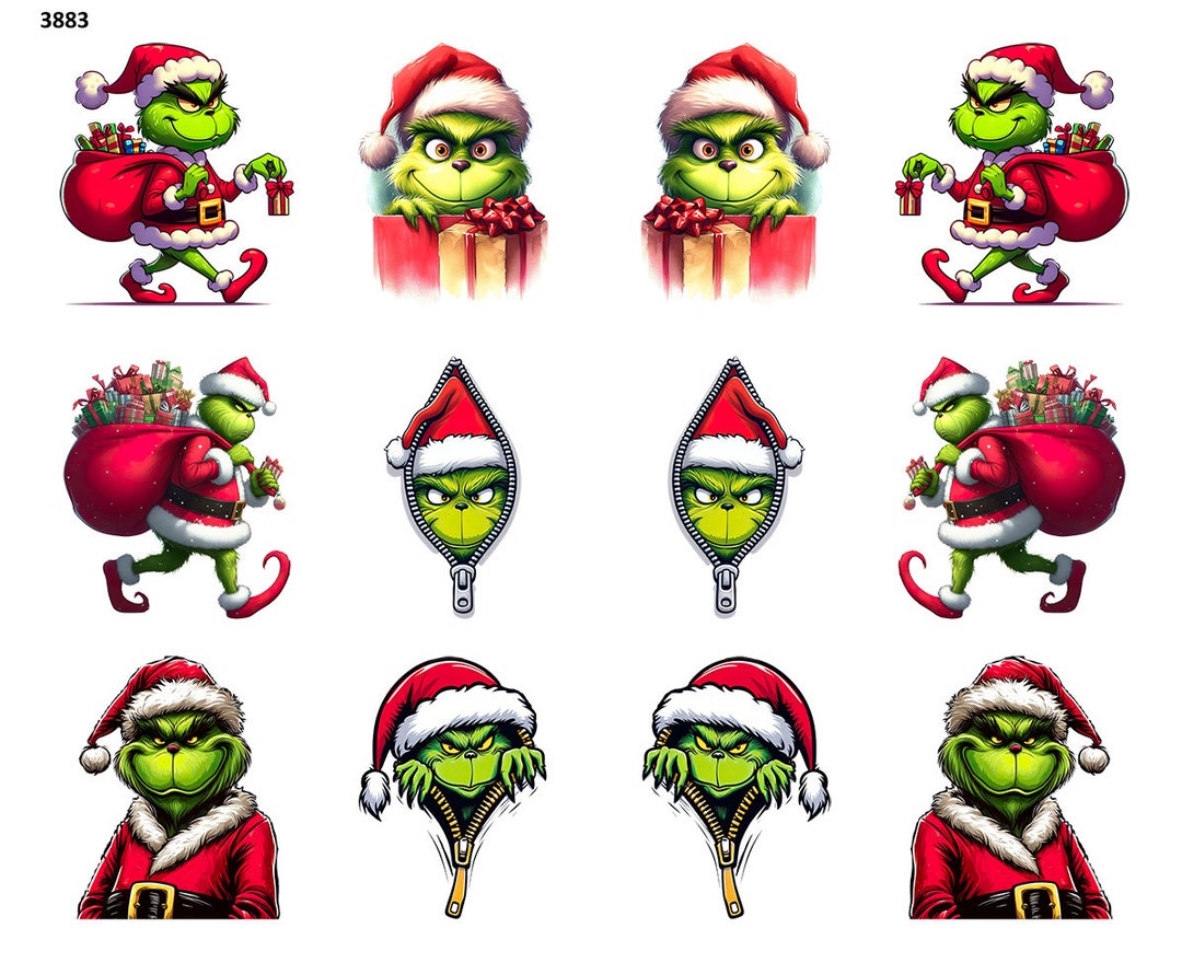 Grinch Squad Ceramic Decal Overglaze Decal Fusible Decal Etsy