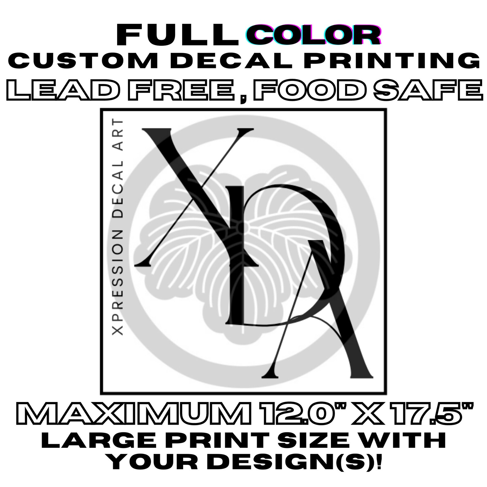 XDA CUSTOM Ceramic Decal Printing Ceramic Decal Overglaze Decal Fusible