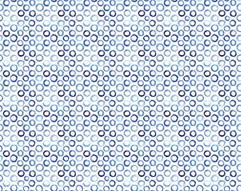 Seamless Blue O Watercolor Pattern - Overglaze Ceramic + Enamel Decals - Food Safe - Lead Free - 3715