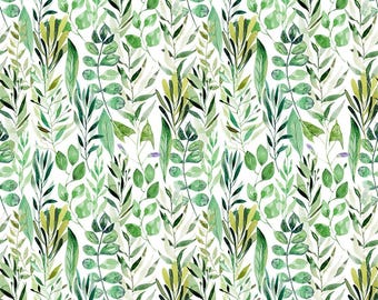 Seamless Watercolor Wildflower Brush Pattern - Ceramic Decal - Overglaze Decal - Fusible Decal - Food Safe - Lead Free - 5635