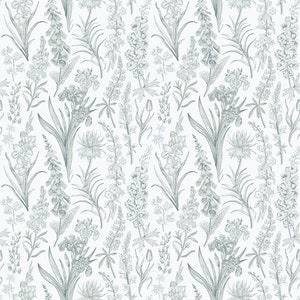 Seamless Spring Toile de Jouy Pattern - Ceramic Decal - Overglaze Decal - Fusible Decal - Food Safe - Lead Free - 6613