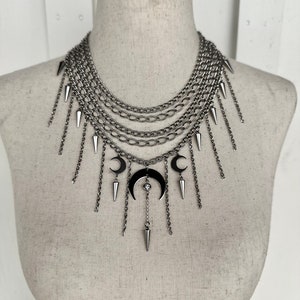 Moon Goddess Statement Necklace