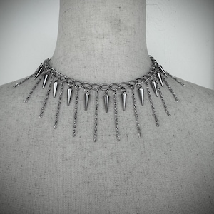 Spike & Fringe Choker
