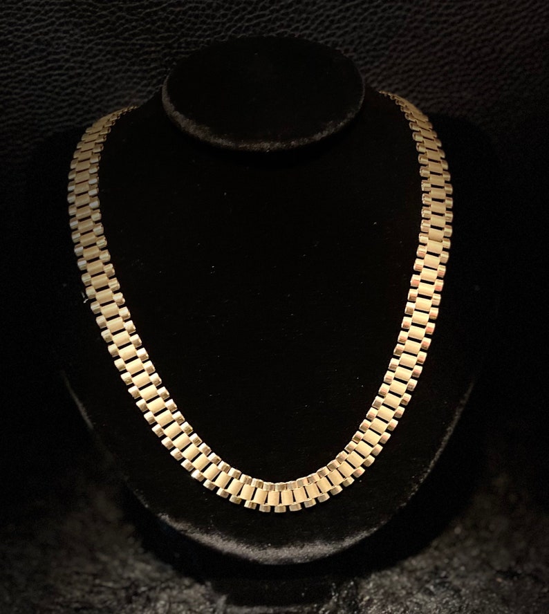 New Item Low Price New Lightweight 10k Yellow Gold Rolex Style Link Chains Multiple Size & Length Options Available Presidential image 8