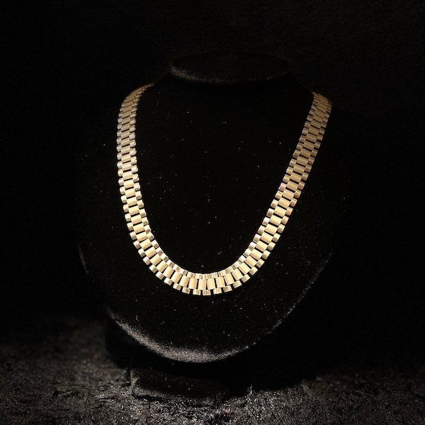 New Item!!! Low Price!!! New Lightweight 10k Yellow Gold Rolex Style Link Chains - Multiple Size & Length Options Available - Presidential