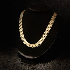 10k Yellow Gold Rolex Style Link Chains - Multiple Size & Length Options Available