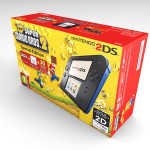 Nintendo 2DS Super Mario Black/Blue | Empty Box | Empty Box | Boîte vide | Leere Box