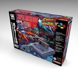 SNES Street Fighter II (optionele binnenkaarten) | Lege doos | Lege doos | Boite vide | Leere Box