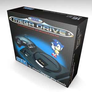 Sega Megadrive 1 Sonic (1 controller). Cartoni interni opzionali | Scatola vuota | Scatola vuota | Boîte vide | Lee Box