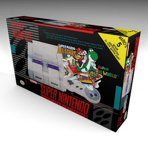 Set Mario Nintendo SNES NTSC (cartoni interni opzionali) | Scatola vuota | Scatola vuota | Boîte vide | Lee Box