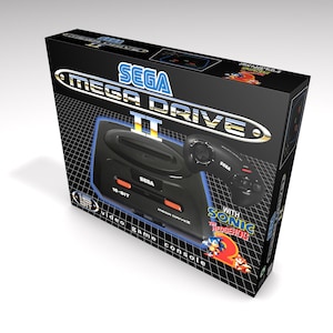 Sega Megadrive 2 Sonic The Hedgehog 2 (1 controller). Cartoni interni opzionali. | Scatola vuota | Scatola vuota | Boîte vide | Lee Box