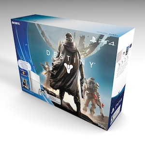 PS4 Fat Glacier White Destiny Bundle (optionale Innenkartons) | Leere Kiste | Leere Kiste | Boîte vide | Lesefeld