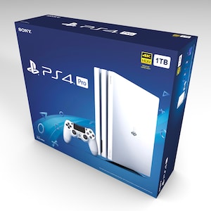 PlayStation 4 Pro white CUH-7115b (Optional inner cartons) | Empty box | Empty box | Empty box | Leere Box