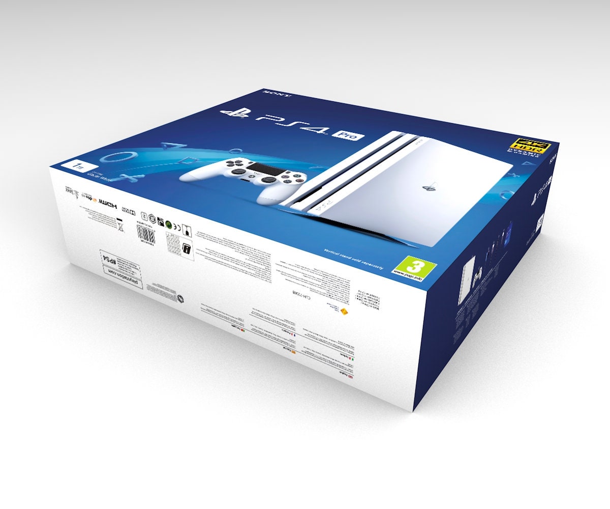Playstation 4 Pro White Cuh-7116b (optional Inner Cartons