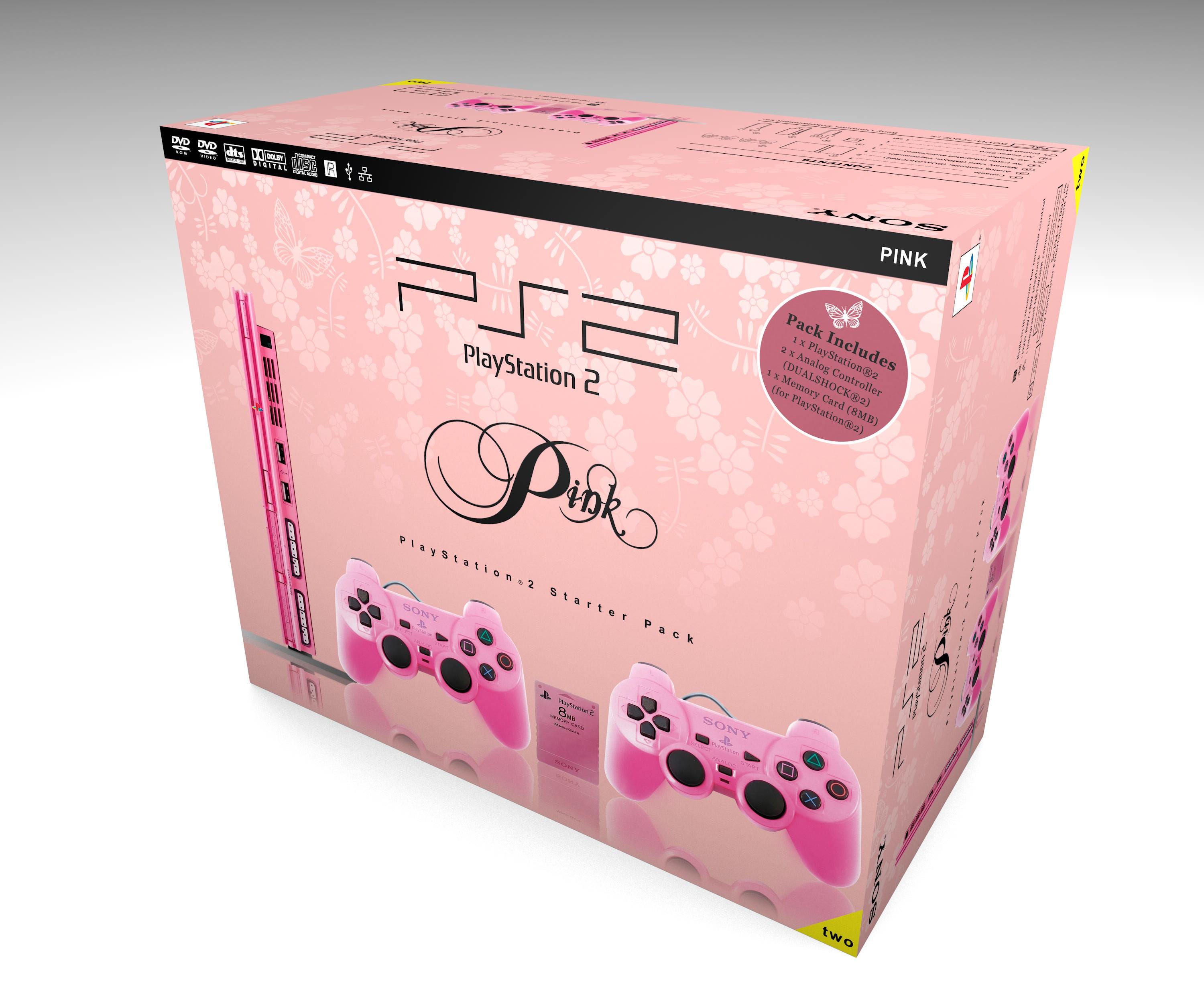PS2 Slim Pink 77002 UK (optional Inner Cartons) | Empty Box