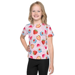 Japanese Shaved Ice & Strawberries Kids T-shirt
