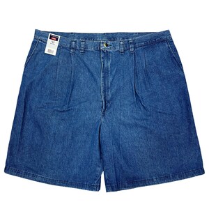 Wrangler Pleated Dad Jean Shorts Sz 44 Denim Jorts Retro 90s Classic Relaxed NEW