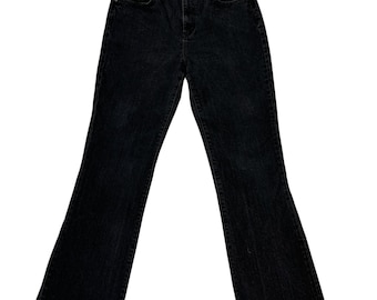 Lauren Ralph Lauren Y2K Bootcut Jeans Sz 10 Black Classic Old Money Minimalist