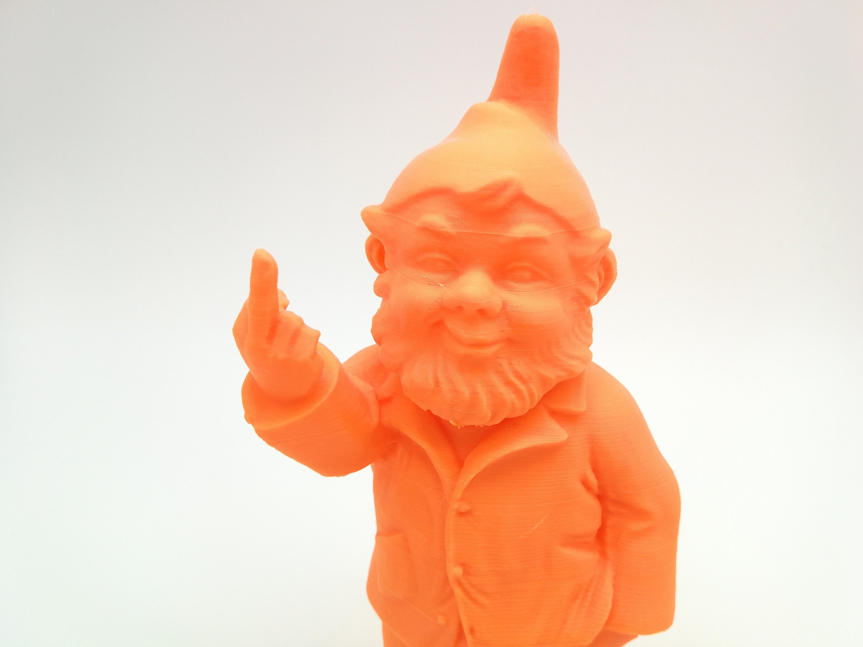 thumbnail image 2 of Middle Finger Gnome Statue 7.8in, Naughty Garden Jamaica 2 of 12