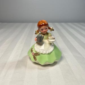 Vintage Josef Originals Girl With Coffee Pot &quot;Little Housekeepers&quot; Series