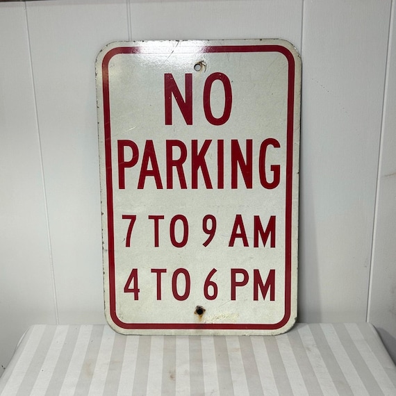 ヴィンテージ 看板 アメリカ NO PARKING Vintage No Parking Street