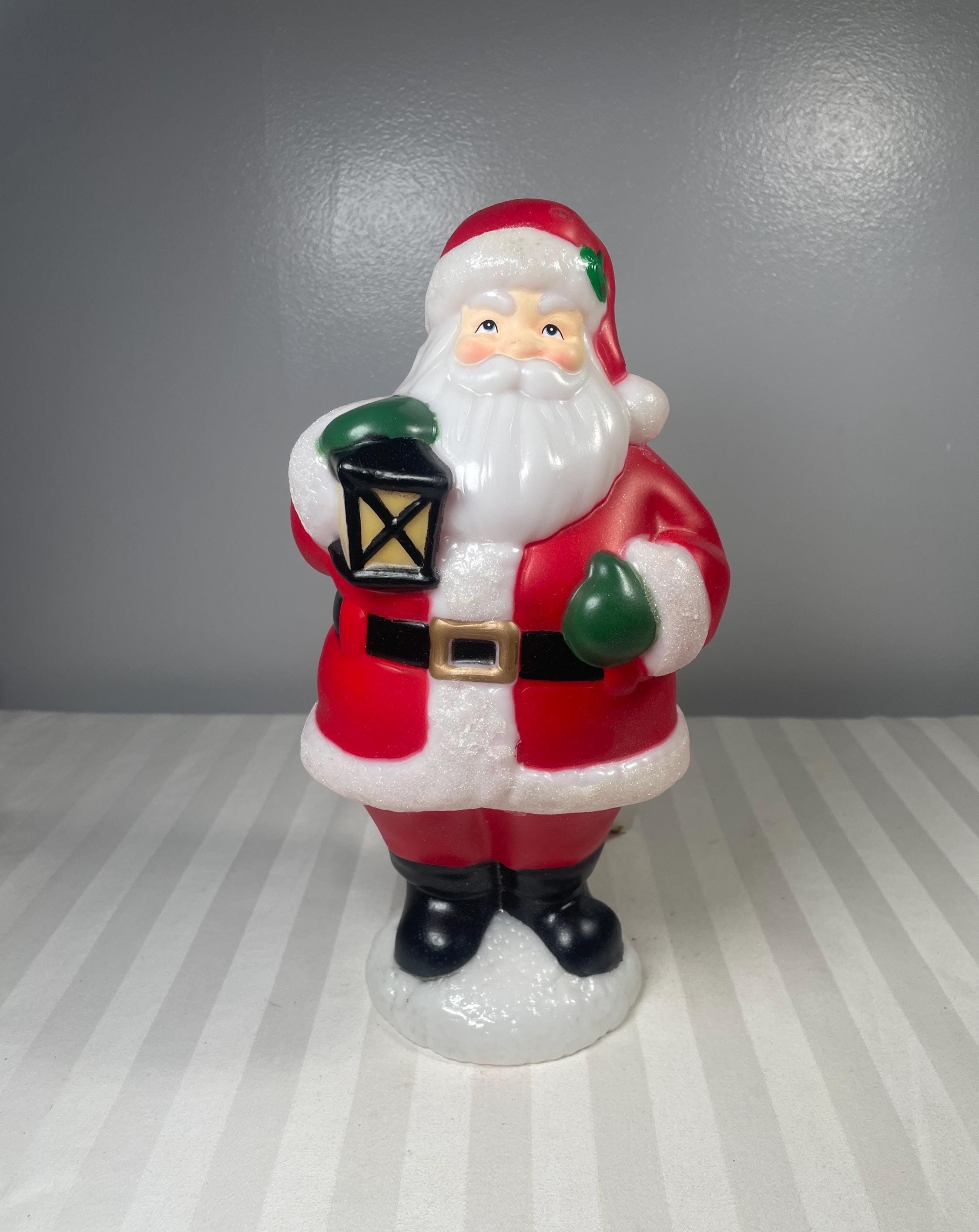 Santa Claus ランプ Xmas ライト christmas 置物 レア Plastic Light up Santa - Etsy Canada