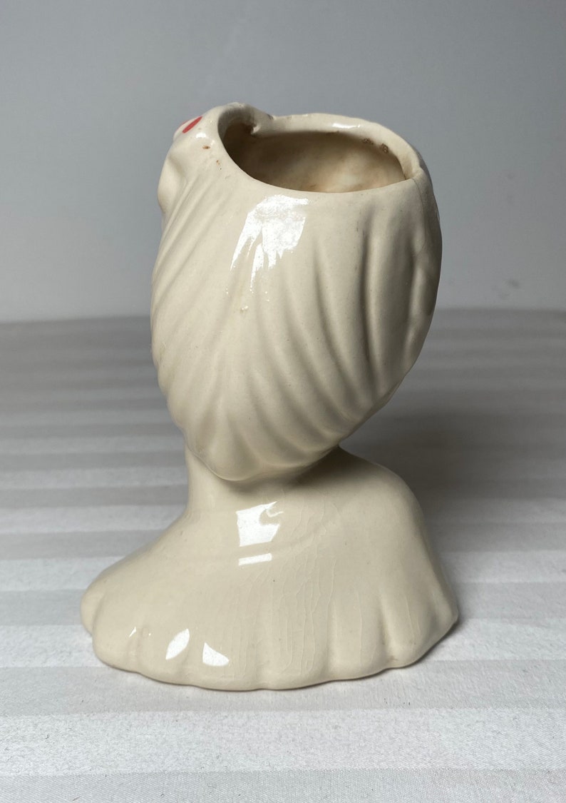 Vintage Lady Head Planter Mid Century Modern Retro 1950s Etsy