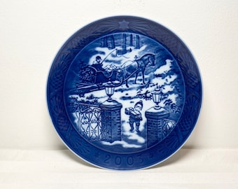 Plato de colección de Navidad de 1977 de Royal Copenhagen