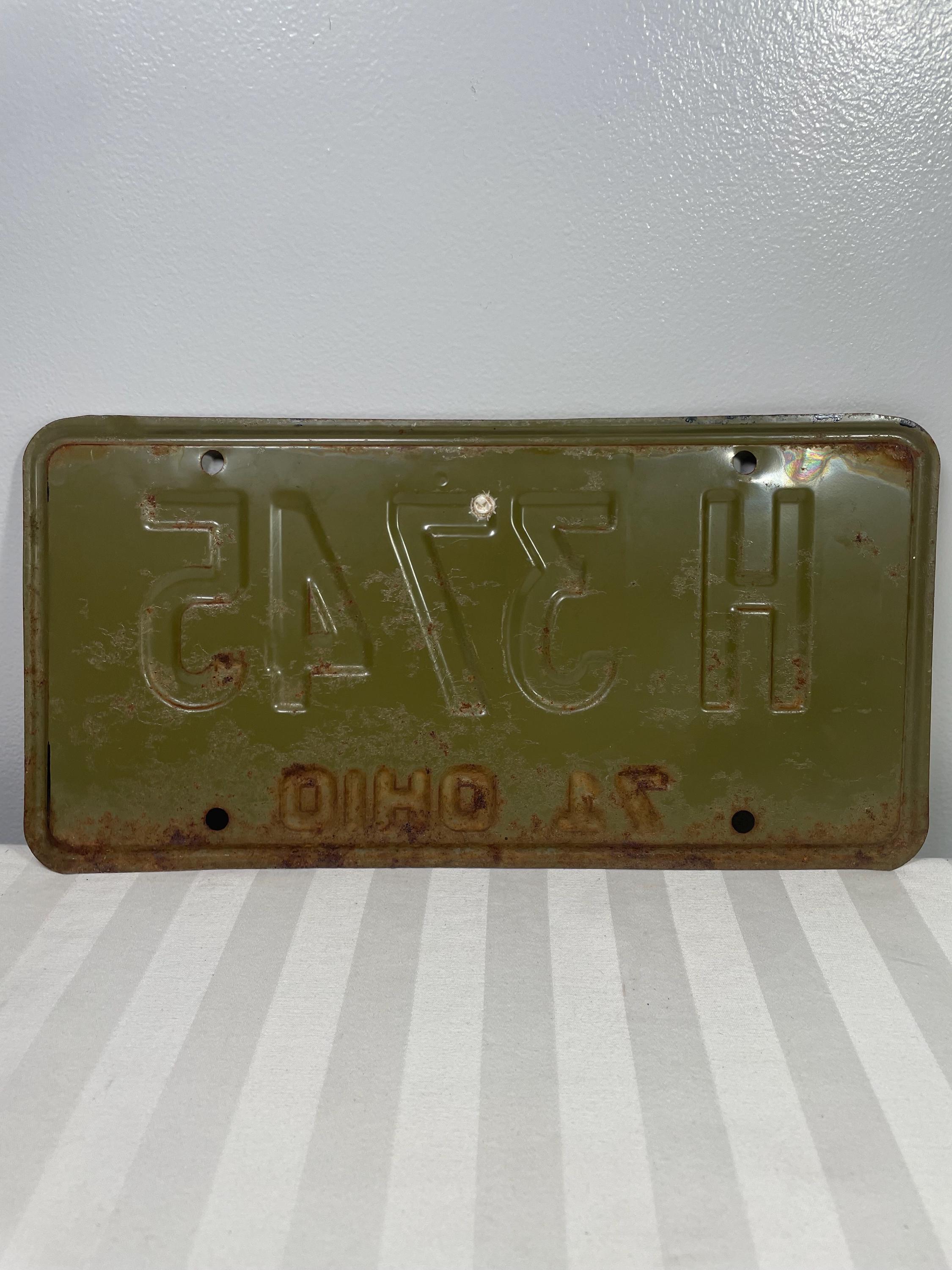 1971 Ohio Yellow and Black Metal License Plate H3745 12 X 6. - Etsy