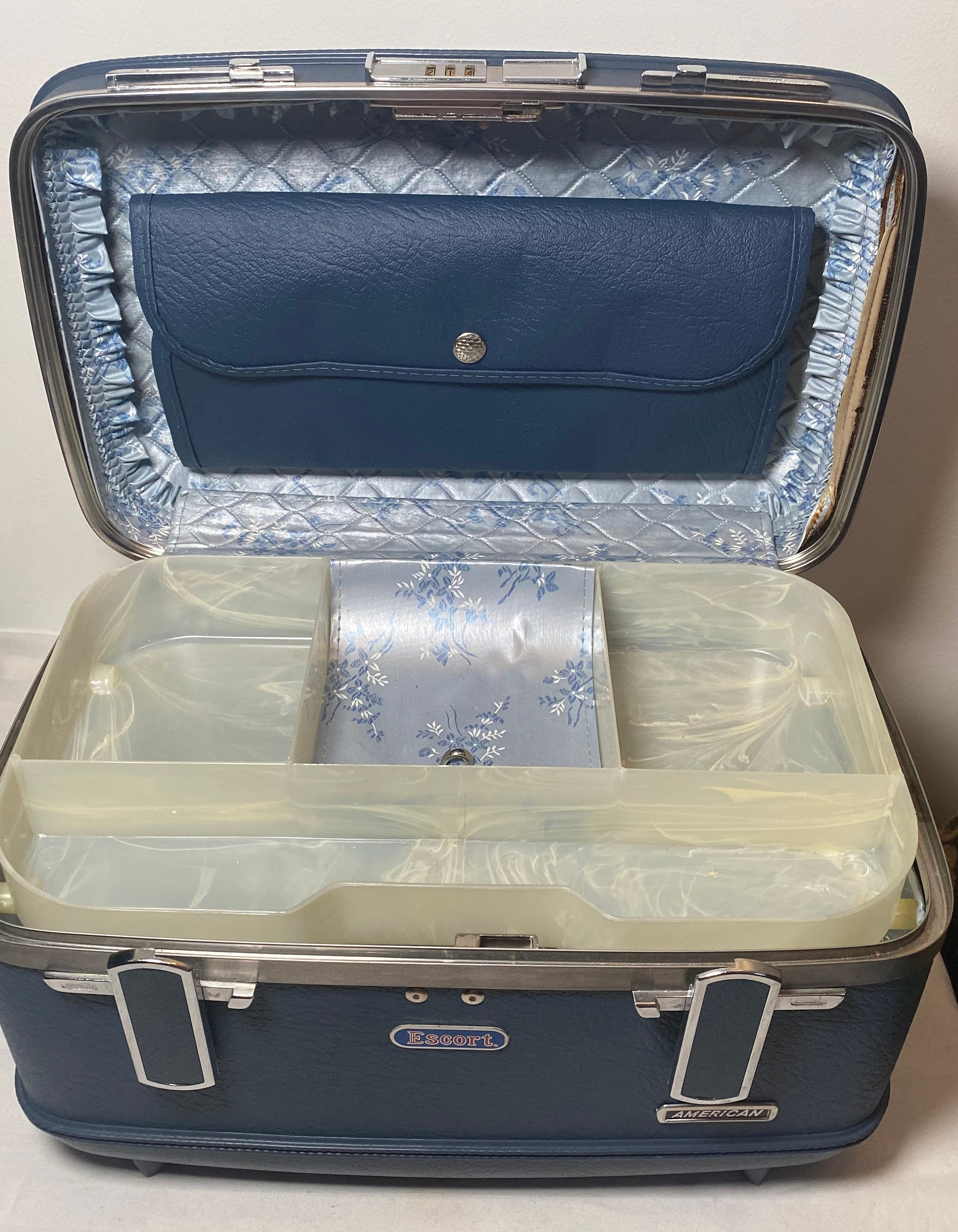 Vintage American Tourister Hard Case Cosmetic Tote Carry on Women's