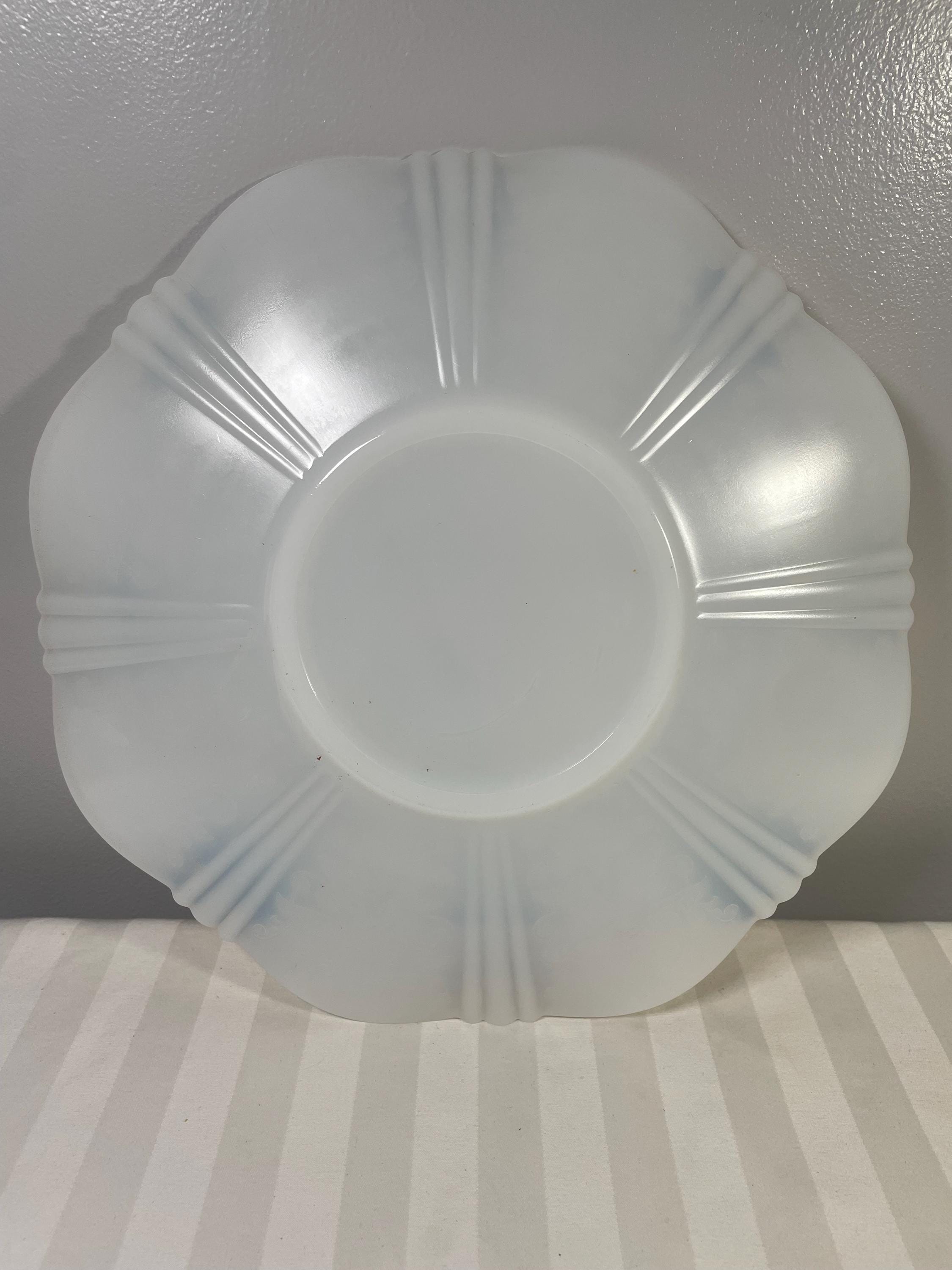 マクベスエバンス オパールセントガラス プレート 2枚セット ヴィンテージ マクベス・エヴァンス アメリカン・スウィートハート