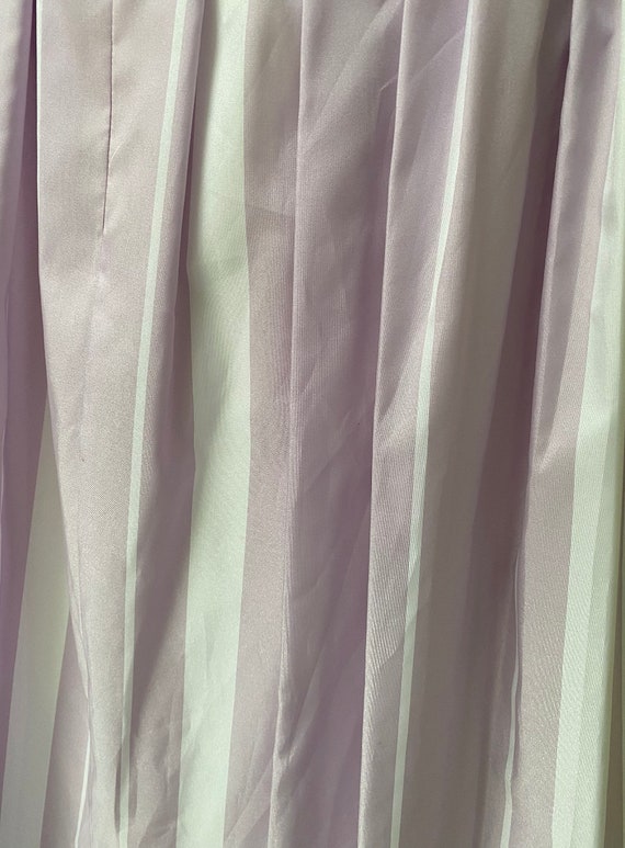 1980's Lilac and White Frill Collar Candy Stripe … - image 5