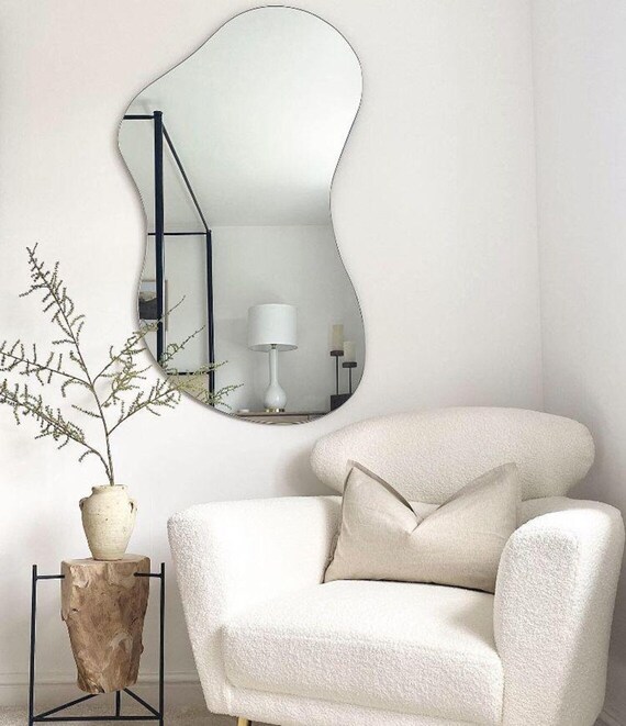 Cloud Shaped Wall Mirror Aesthetic Mirror Large Wall Mirror Etsy