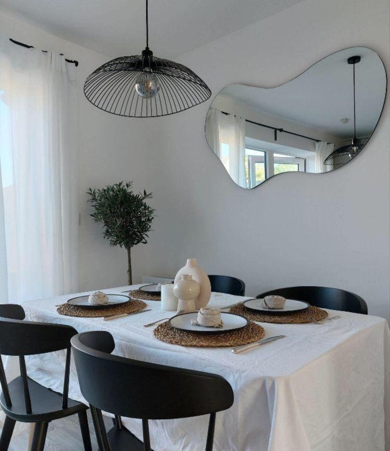 Cloud Shaped Wall Mirror Aesthetic Mirror Large Wall Mirror Etsy