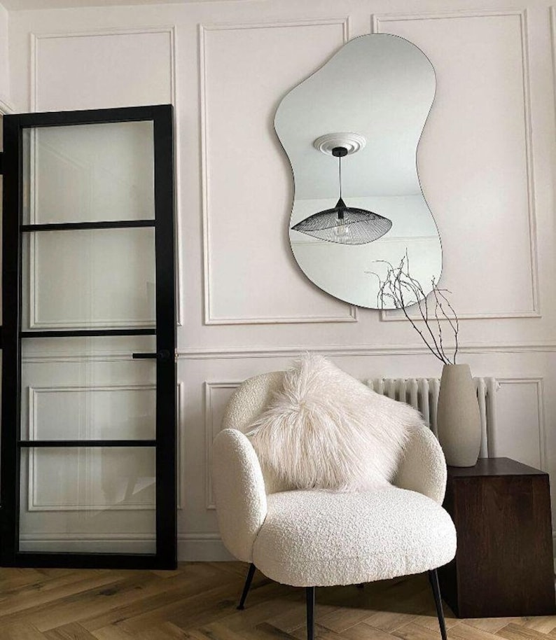 Cloud Shaped Wall Mirror Aesthetic Mirror Large Wall Mirror Etsy