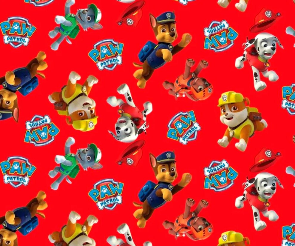 Paw Patrol Wrapping Paper Paw Patrol Gift Wrap Paw Patrol Etsy